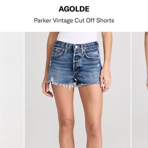 AGOLDE Parker Vintage Cut Off Shorts